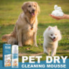 Nouveau spray mousse sèche pour animaux de compagnie pour chats et chiens