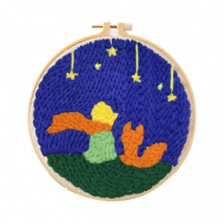 Kit de démarrage de broderie de laine à la main Kit de matériel de broderie de laine de base Kit (taille: 6 ci- [...]