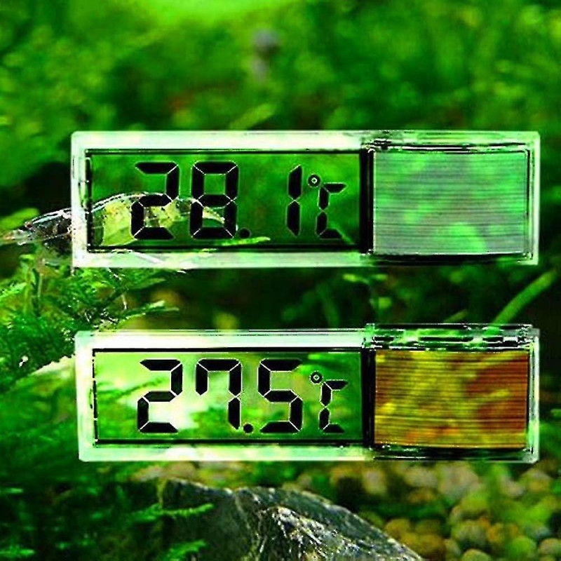Wabjtam Aquarium Thermometer,2 High Sensitivity Digital,two Side Stickers,accuracy Up To 0.1 Degree (gold)