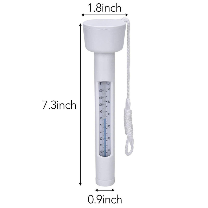 2PC Swimming Pool Temperature With Large Easy-To-Read Temperature Display 5ML