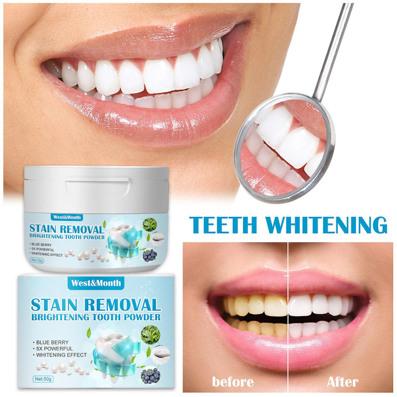 Blueberry Bicarbonate Of Bicarb Tooth Powder Pearl And Clear Fresh Breath Clean Tooth Stains Tooth Yellow Tooth Powder