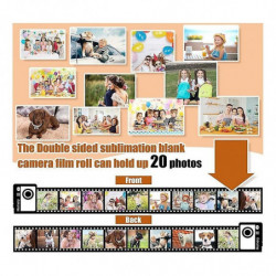4pcs Sublimation Blanks Products Jar Holds 20 Photos, Sublimation Accessories Pet As Shown