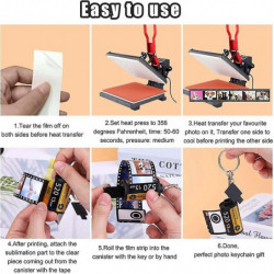 4pcs Sublimation Blanks Products Jar Holds 20 Photos, Sublimation Accessories Pet As Shown