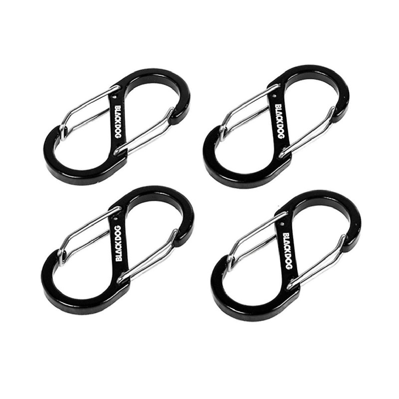 Blackdog Outdoor en forme de S Alliage d’aluminium Boucle suspendue Outdoor Multi-fonctionnel 8 caractères Mounta