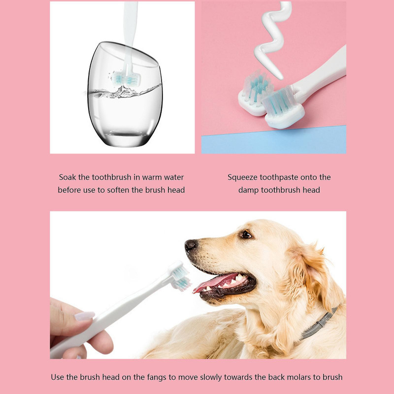 Dogs Toothbrush U-shaped Heads Dog Toothbrushes Tartar Teeth Tool Pet Cleaning