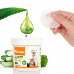 120pcs Pet Eye Wipes Eye Cleaners pour chiens Chats Élimine la croûte de saleté et la décharge