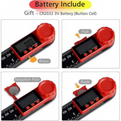 300mm Digital Protractor, 2 In 1 Digital Protractor With Lcd Display And Lock Function