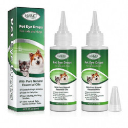 2pcs Pet Eye Drop Pour Conjonctivite Chien Chat Mammifère Animal Améliorer La Santé Oculaire