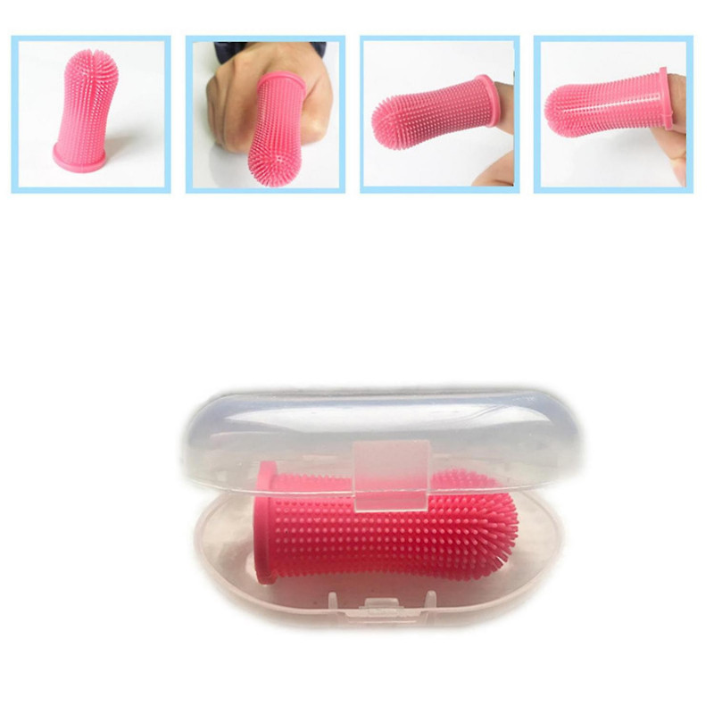4pcs Brosse à dents à doigts de chien, brosse à dents à doigts pour le nettoyage des dents de chien, brosse à [...]