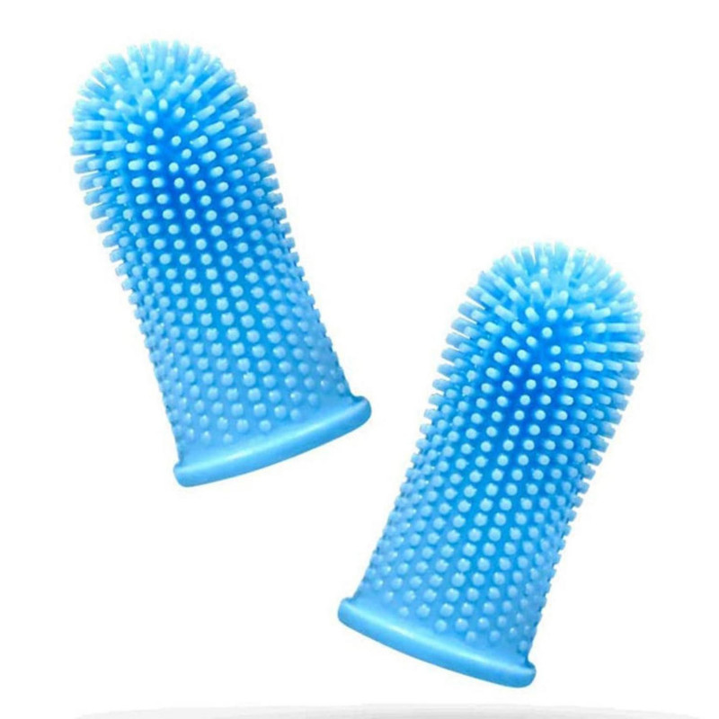 4pcs Brosse à dents à doigts de chien, brosse à dents à doigts pour le nettoyage des dents de chien, brosse à [...]