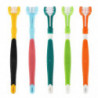 Bjxy Three Sided Dog Toothbrush Reduce Tartar Pet Cat Teeth Cleaning Oral Dental Care