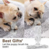 Dog Toothbrush Made Of Natural Rubber, Chew Toy For Teeth Cleaning, Dental Care, Puppy Training