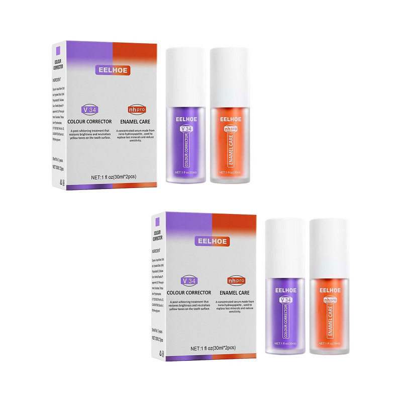 Toothpaste Kit Brightness For Sensitive Teeth 30ml Deeply Cleaning Repairing 2 Sets