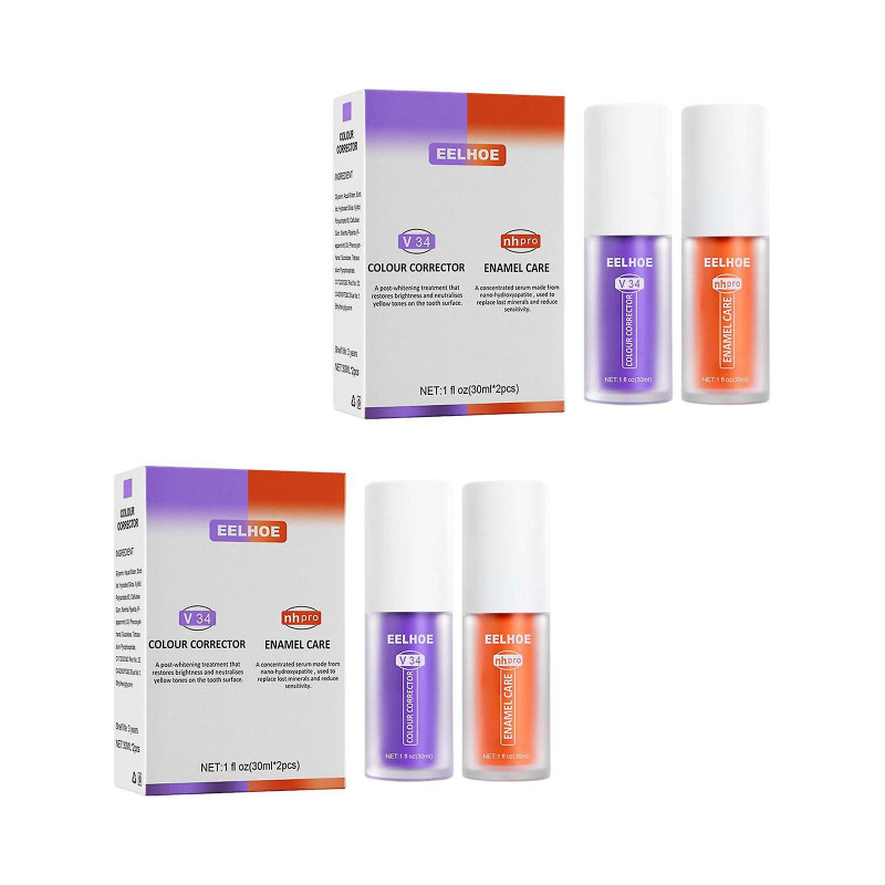 Toothpaste Kit Brightness For Sensitive Teeth 30ml Deeply Cleaning Repairing 2 Sets