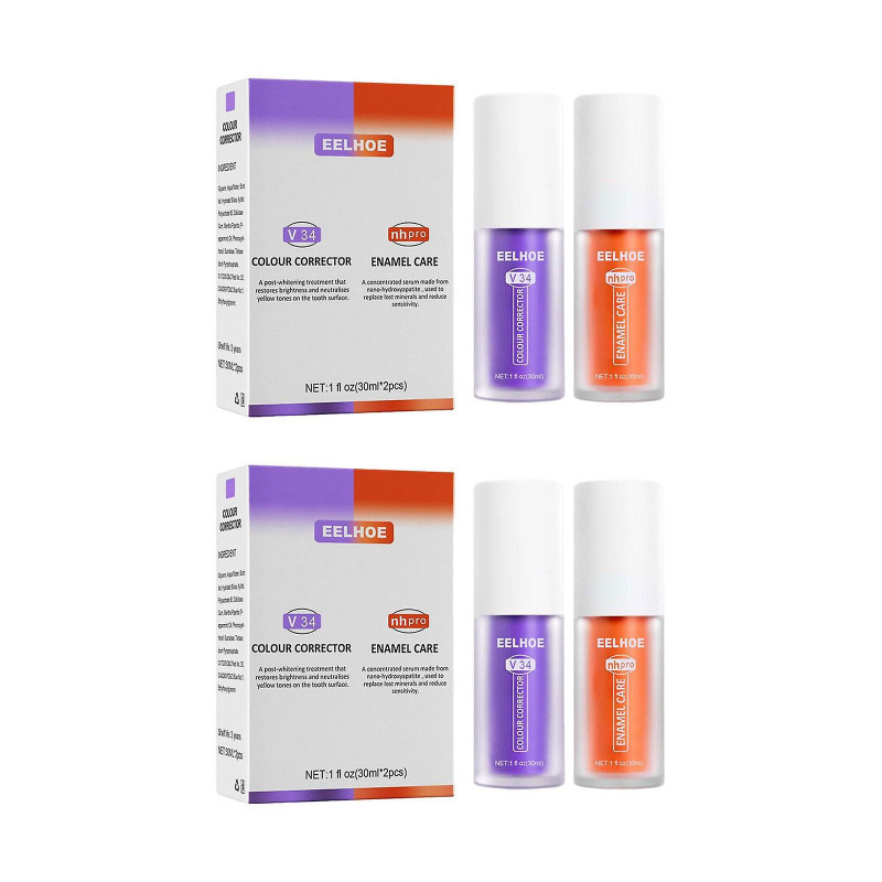 Toothpaste Kit Brightness For Sensitive Teeth 30ml Deeply Cleaning Repairing 2 Sets