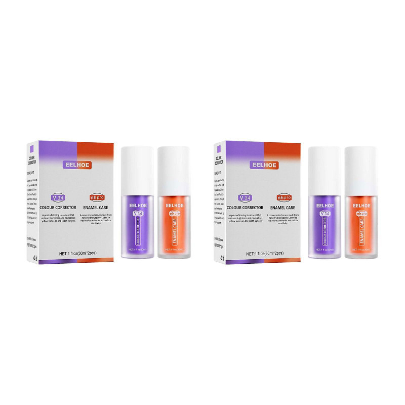 Toothpaste Kit Brightness For Sensitive Teeth 30ml Deeply Cleaning Repairing 2 Sets