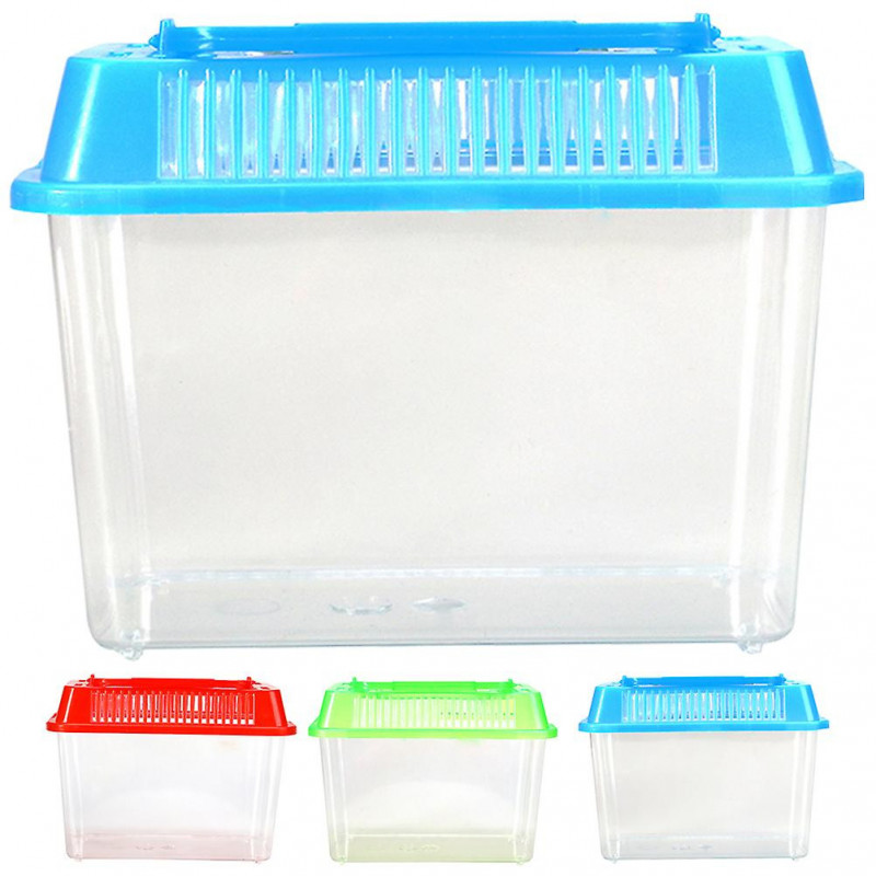 4Pcs Portable Fish Tank Handheld Aquarium Fish Tank Transparent Turtle Box Pet Hamster Box 4Pcs Portable Fish Tank Handheld Aquarium Fish Tank Transparent Turtle Box Pet Hamster Box