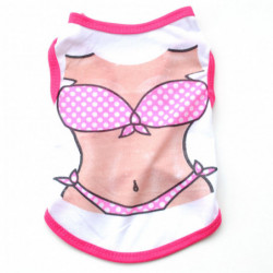 Pet Vest Shirt Sleeveless Bright Color Comfortable Breathable Dog Vest Tank Top For Teddy Bichon Pomeranian