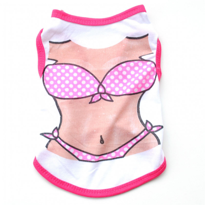 Pet Vest Shirt Sleeveless Bright Color Comfortable Breathable Dog Vest Tank Top For Teddy Bichon Pomeranian