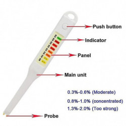 Led Electronic Food Salt Salinity Tester Pen Soil Salinity Meter Waterproof Dish Soup Salinometer