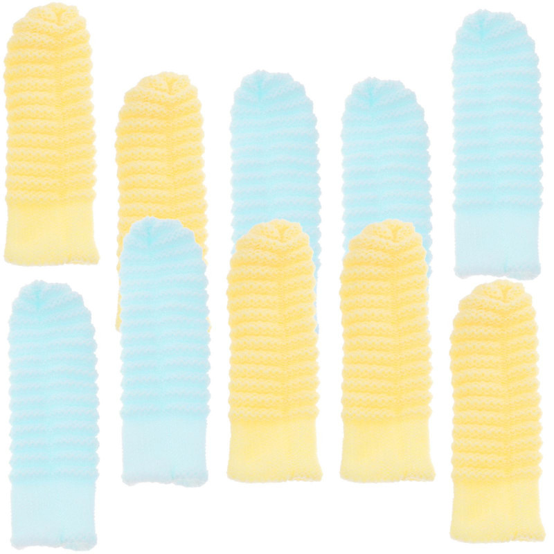 10Pcs Pet Toothbrush for Small Dogs Finger Sleeve Toothbrush Large Dogs Finger Toothbrush