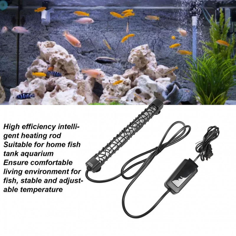 Aquarium Heating Rod Sound Alarm Intelligent Frequency Conversion Fish Tank Heater