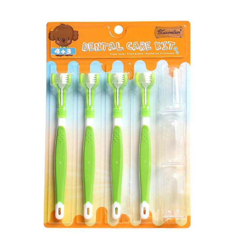 Brosse à dents pour animaux de compagnie 7 pièces Costume