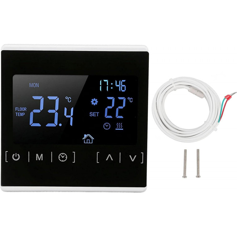 Digital Dual Temperature Control Thermostat With Lcd Display Smart Thermosta For Home