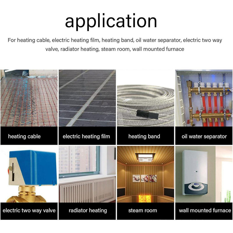 Digital Dual Temperature Control Thermostat With Lcd Display Smart Thermosta For Home