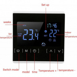 Digital Dual Temperature Control Thermostat With Lcd Display Smart Thermosta For Home