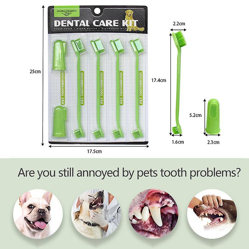 6pcs Pet Toothbrush Set