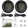 2 Pcs Digital Temperature Gauge Aquarium Temperature Sensor Water Temperature Sensor Aquarium Accessories