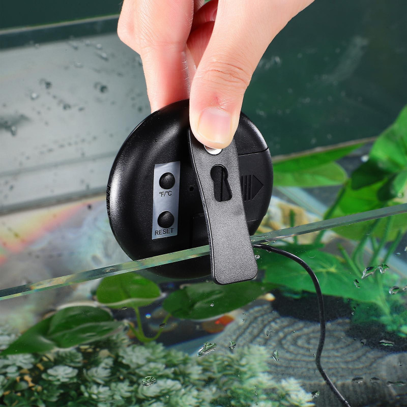 2 Pcs Digital Temperature Gauge Aquarium Temperature Sensor Water Temperature Sensor Aquarium Accessories