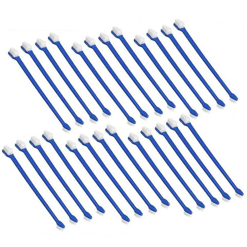 50 Piece Cat Dog Pet Toothbrush Set Double Headed Convenient Dental Finger Brushes For Safe Dog Cat