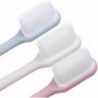 3 Pack Dog Toothbrushes, Nano Soft Silicone Gentle Bend Long Handle Toothbrush Kit(4-D-1)