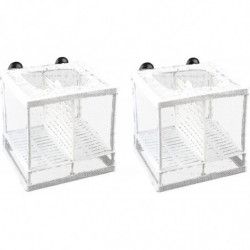 2 Pieces Spawning Box, Isolation Net For Aquariums, Aquarium Fish Incubator, Suitable For Aquariums,