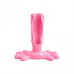 Dog Toothbrush Chew Toy, Rubber Teeth Cleaning Chew Toys for Aggressive Chewers Large Breed, Dog Dental Care Toy,1pc(D-)