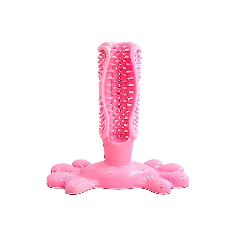 Dog Toothbrush Chew Toy, Rubber Teeth Cleaning Chew Toys for Aggressive Chewers Large Breed, Dog Dental Care Toy,1pc(D-)