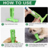 Dog Toothbrush Chew Toy, Rubber Teeth Cleaning Chew Toys for Aggressive Chewers Large Breed, Dog Dental Care Toy,1pc(D-)