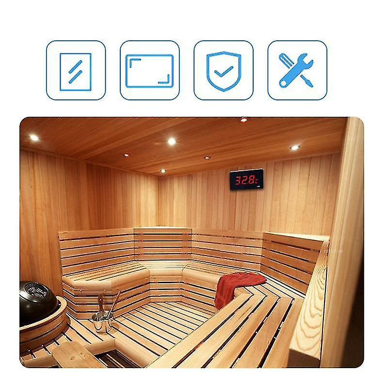 Thermomètre de piscine avec écran LED et thermomètre à sonde étanche Fish Tank Température extérieure Me X