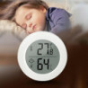 Round Temperature Humidity Meter Gauges Monitors Large LCD Display for Office