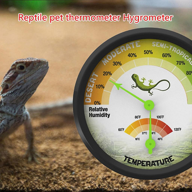 Thermometer Hygrometer Gauge Self-adhesive Pet Rearing Box Dialgauge 16-49
