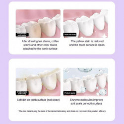 3pcs 100g Dentifrice Hydroxyapatite Élimine La Menthe Mauvaise Haleine Et Rafraîchit L’haleine Nettoie Le Goût [...]