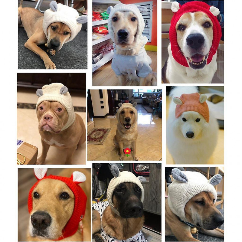 Dog Neck and Ear Warmer for Large Dogs Anxiety Relief and Calming Hoodie Hat