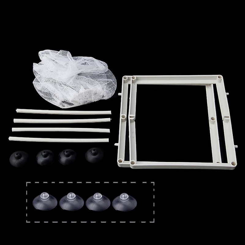 Fish Nursery for Aquarium Fry Breeding Net Hatchery Incubator with Suction Cup
