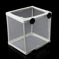 Fish Nursery for Aquarium Fry Breeding Net Hatchery Incubator with Suction Cup