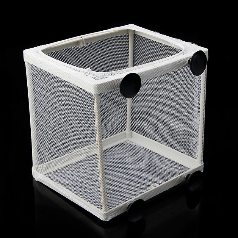 Fish Nursery for Aquarium Fry Breeding Net Hatchery Incubator with Suction Cup