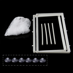 Fish Nursery for Aquarium Fry Breeding Net Hatchery Incubator with Suction Cup