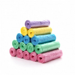 5 Rolls Trash Pouch Écologique Résistant à la déchirure Pe Étanche Poubelle Épaissie Pouch Pour La Maison