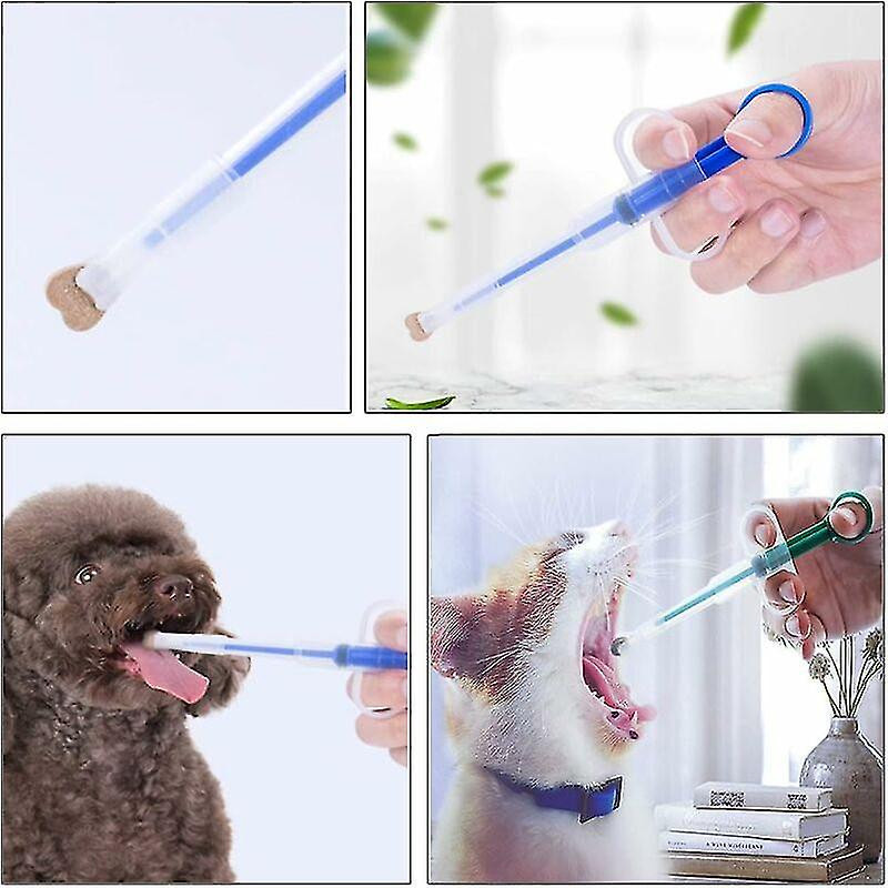 Pet Medicine Dispenser with 2 Soft Silicone Tips Feeding Kit for Dogs Cats Baby Animals